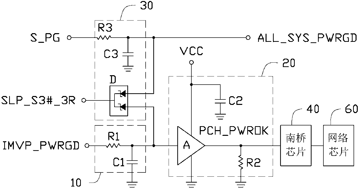 Network signal output circuit