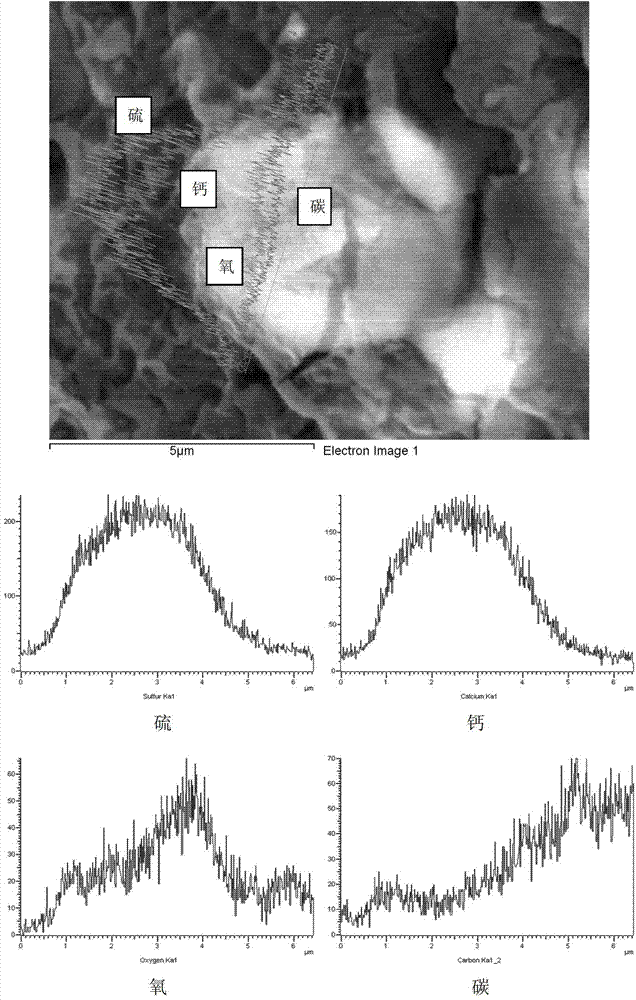 Method for covering surface of gypsum type material with calcium carbonate