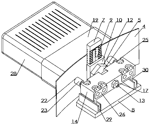Intelligent switch split electricity taking mechanism as well as connecting device, adaptive part and lamp thereof