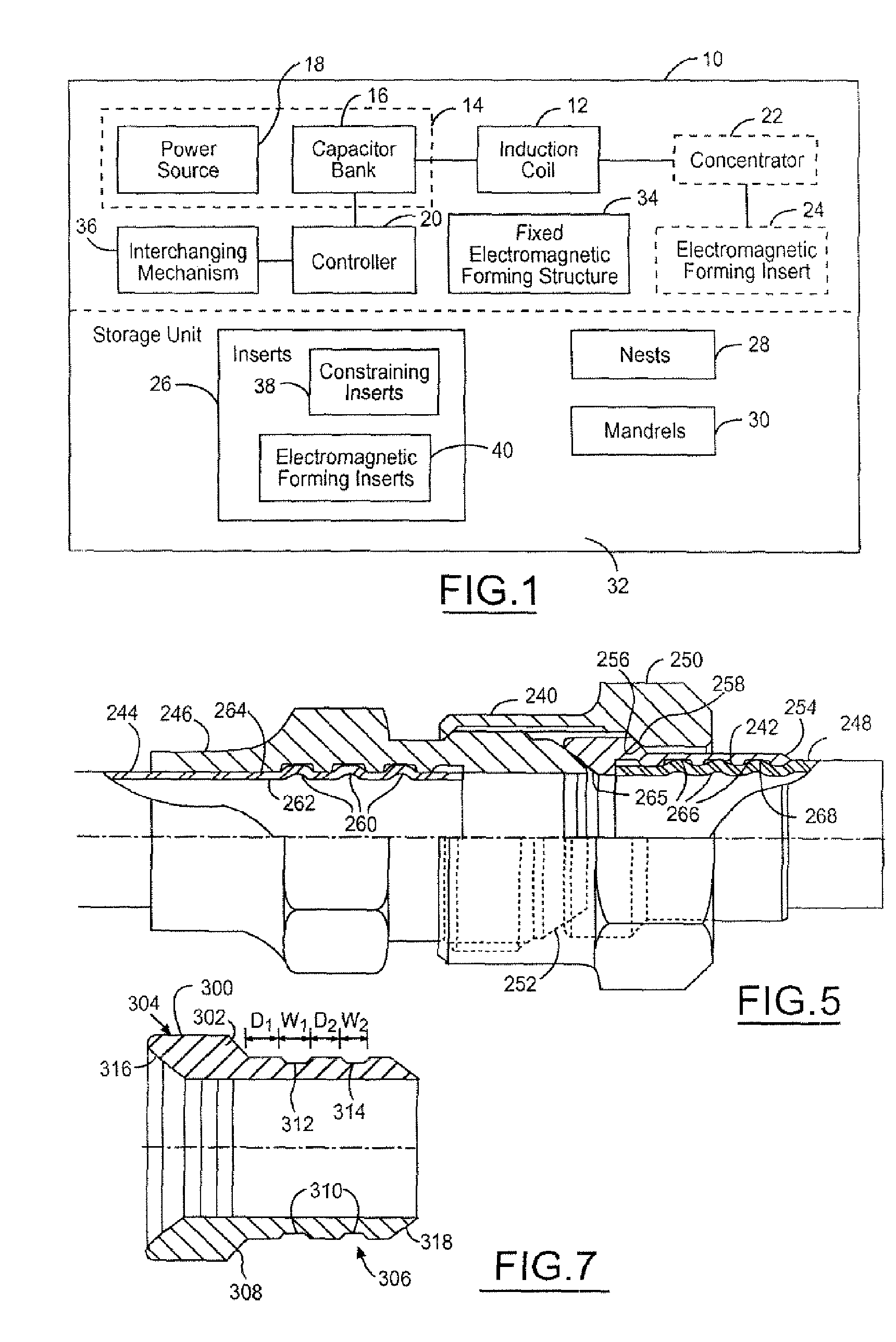 Magnetic field concentrator for electromagnetic forming