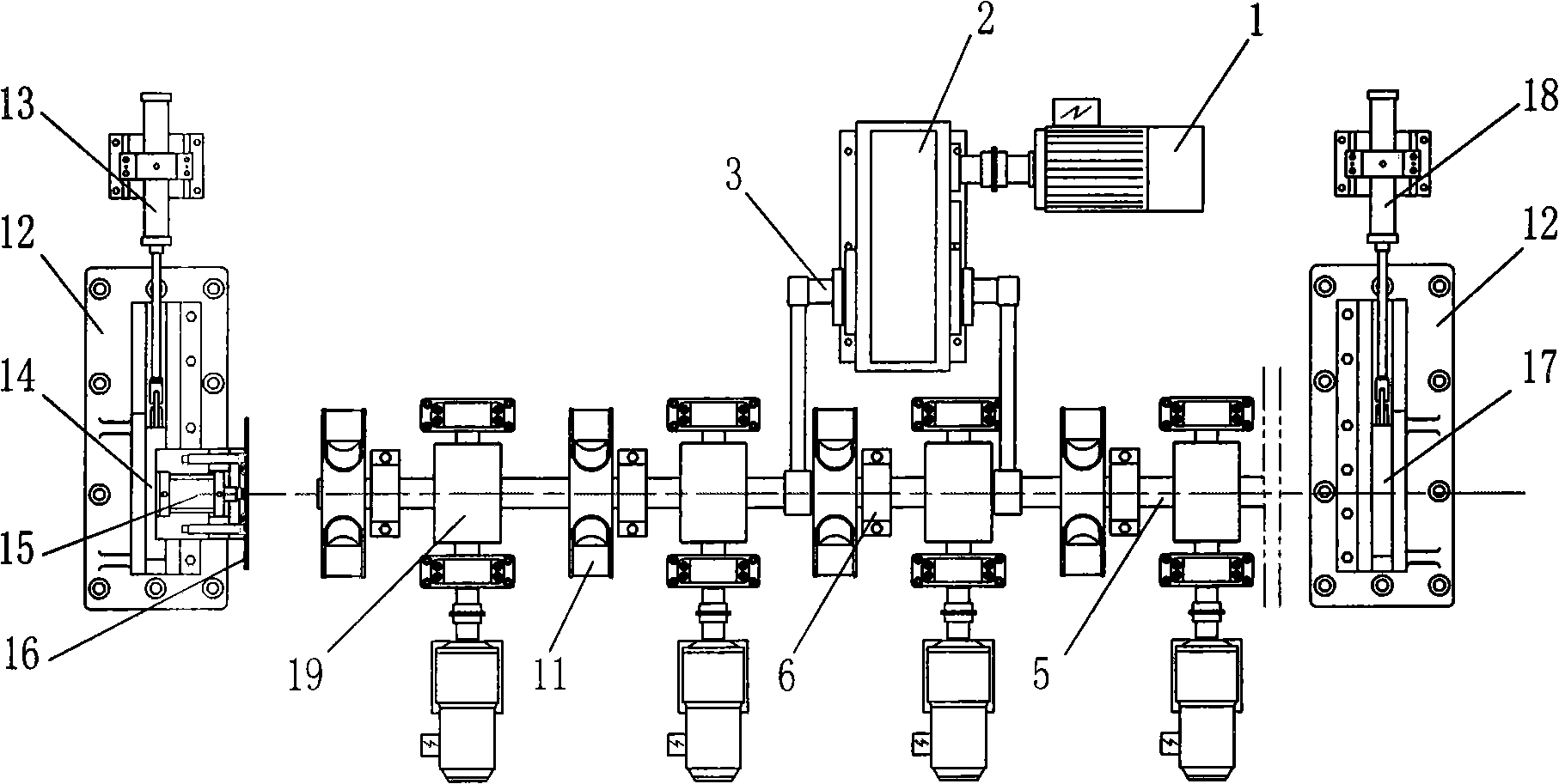 Bar beating and aligning device