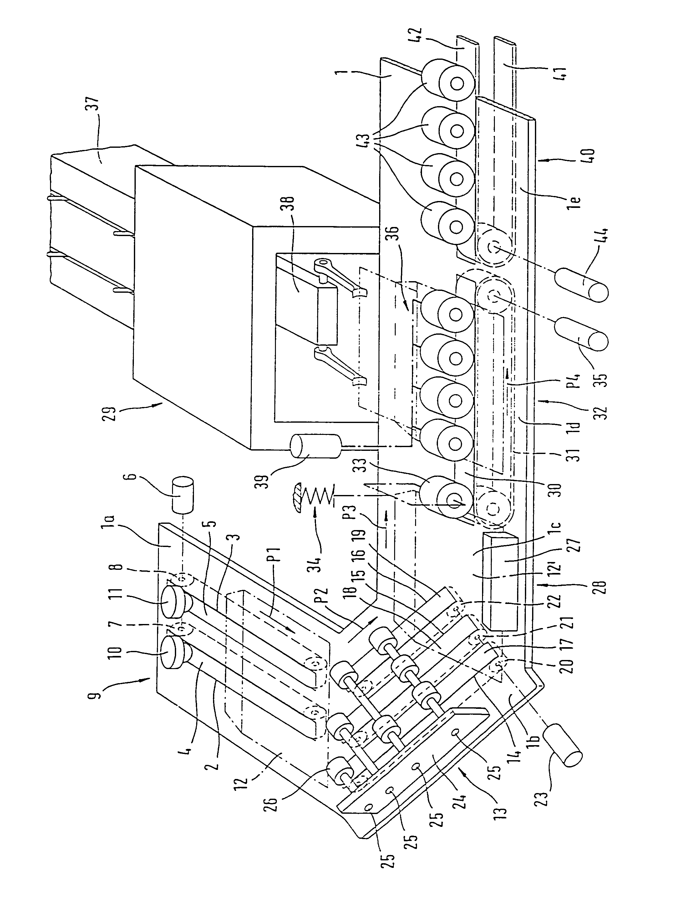 Envelope-filling station for mail processing systems