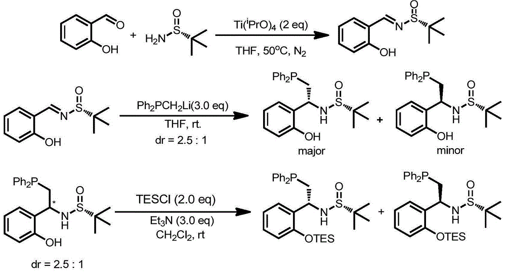 Chiral tertiary phosphine compound, full configuration, preparation method and application thereof