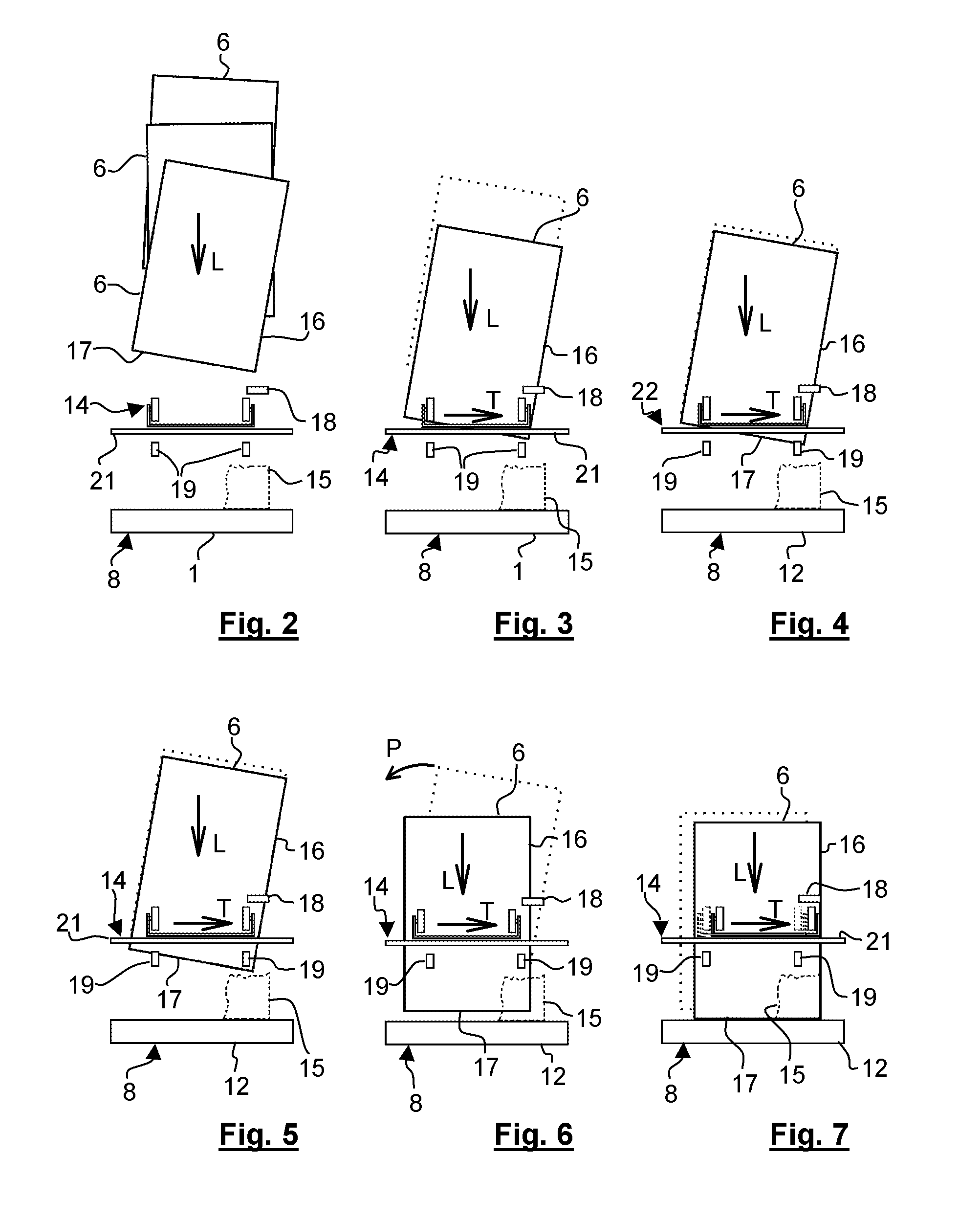 Method for manufacturing a multi-layer composite, arrangement for positioning a sheet-like element onto a backing in a laminating unit