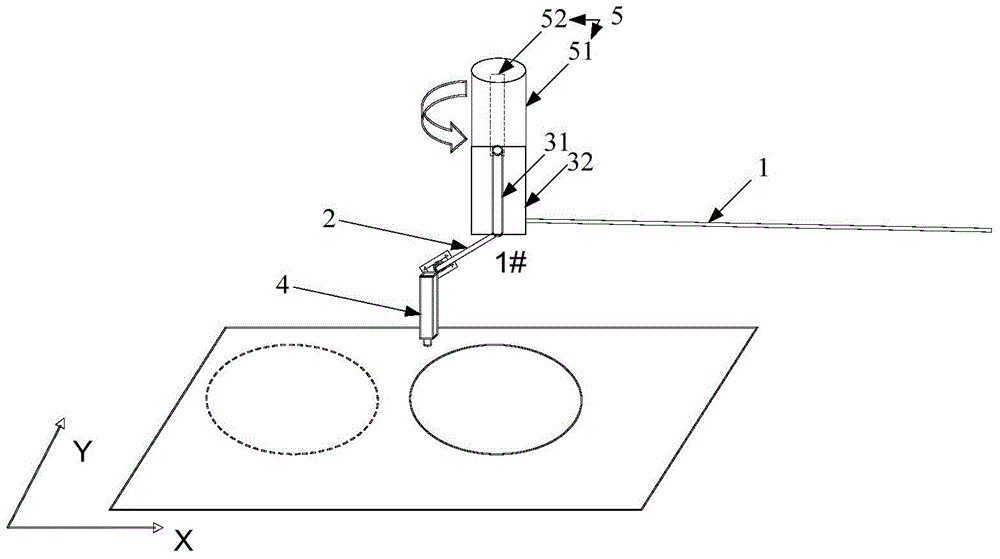 A spraying device and spraying method for a display panel