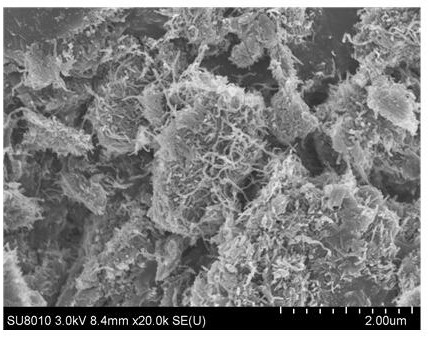 A carbon nanotube-doped copper-aluminum composite metal oxide denitration catalyst and its preparation method and application