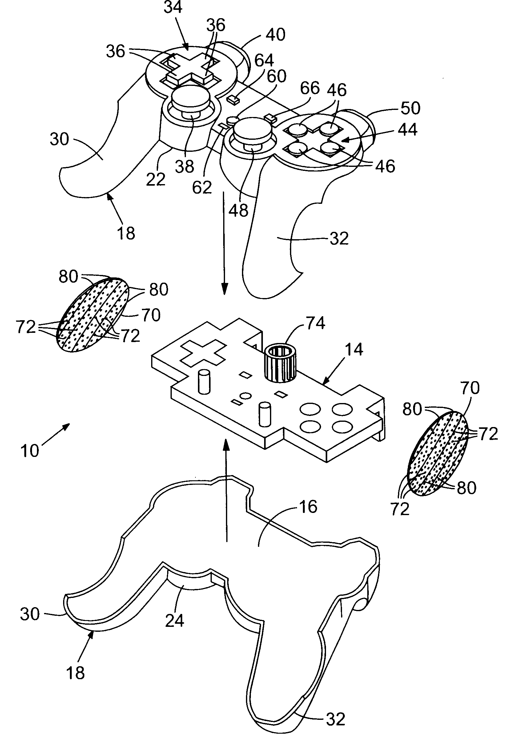 Power conserving system for hand-held controllers