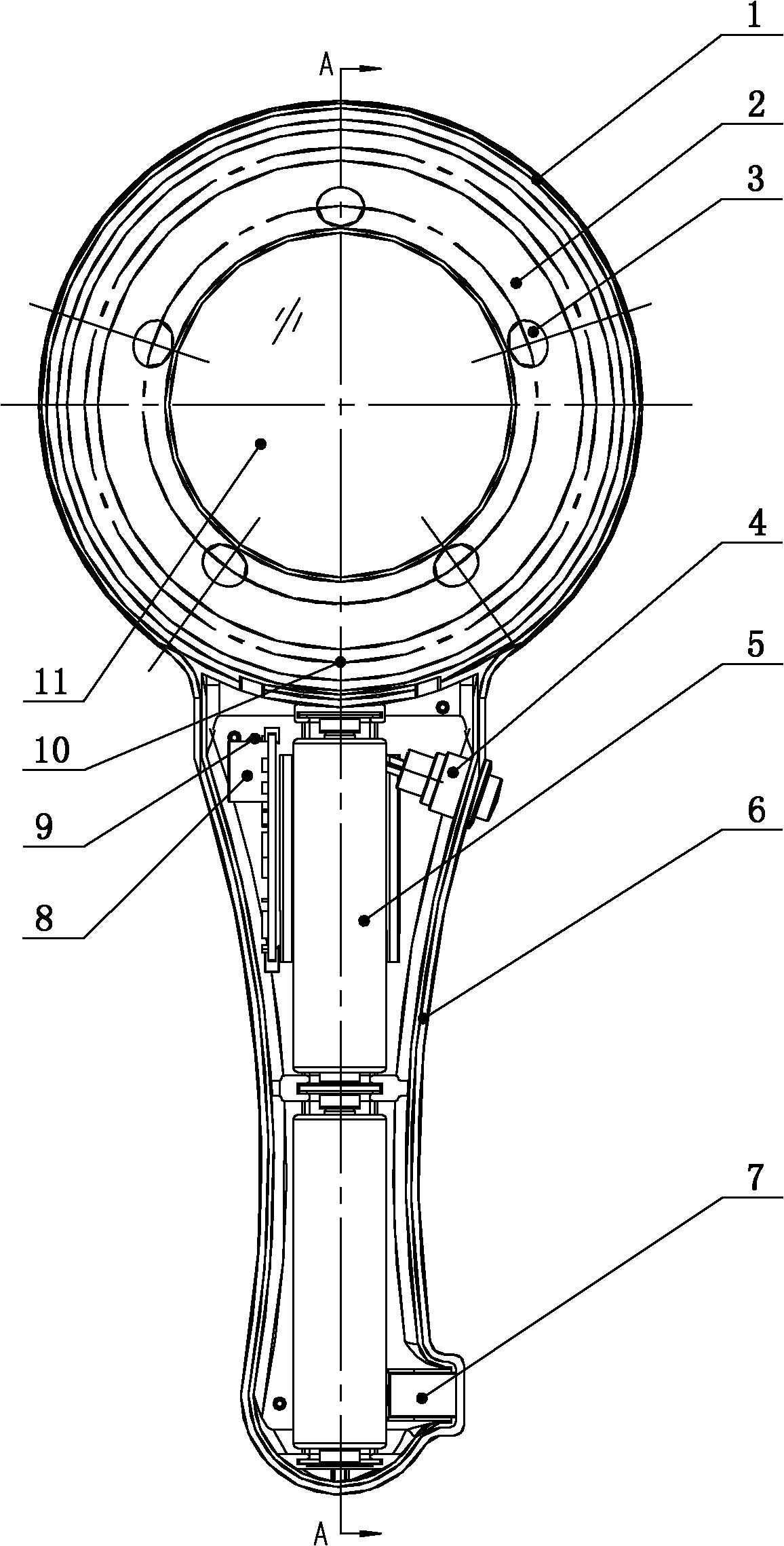 LED wood lamp