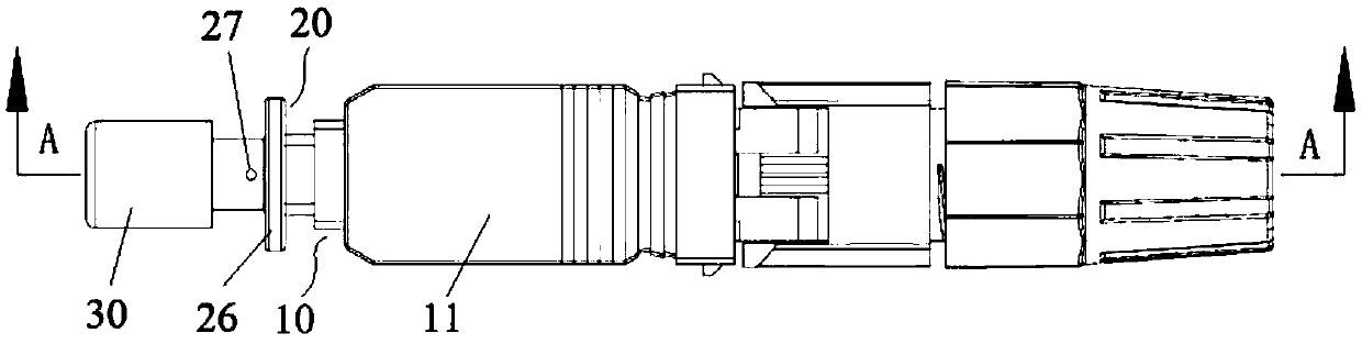 Glue injector of optical fiber connector
