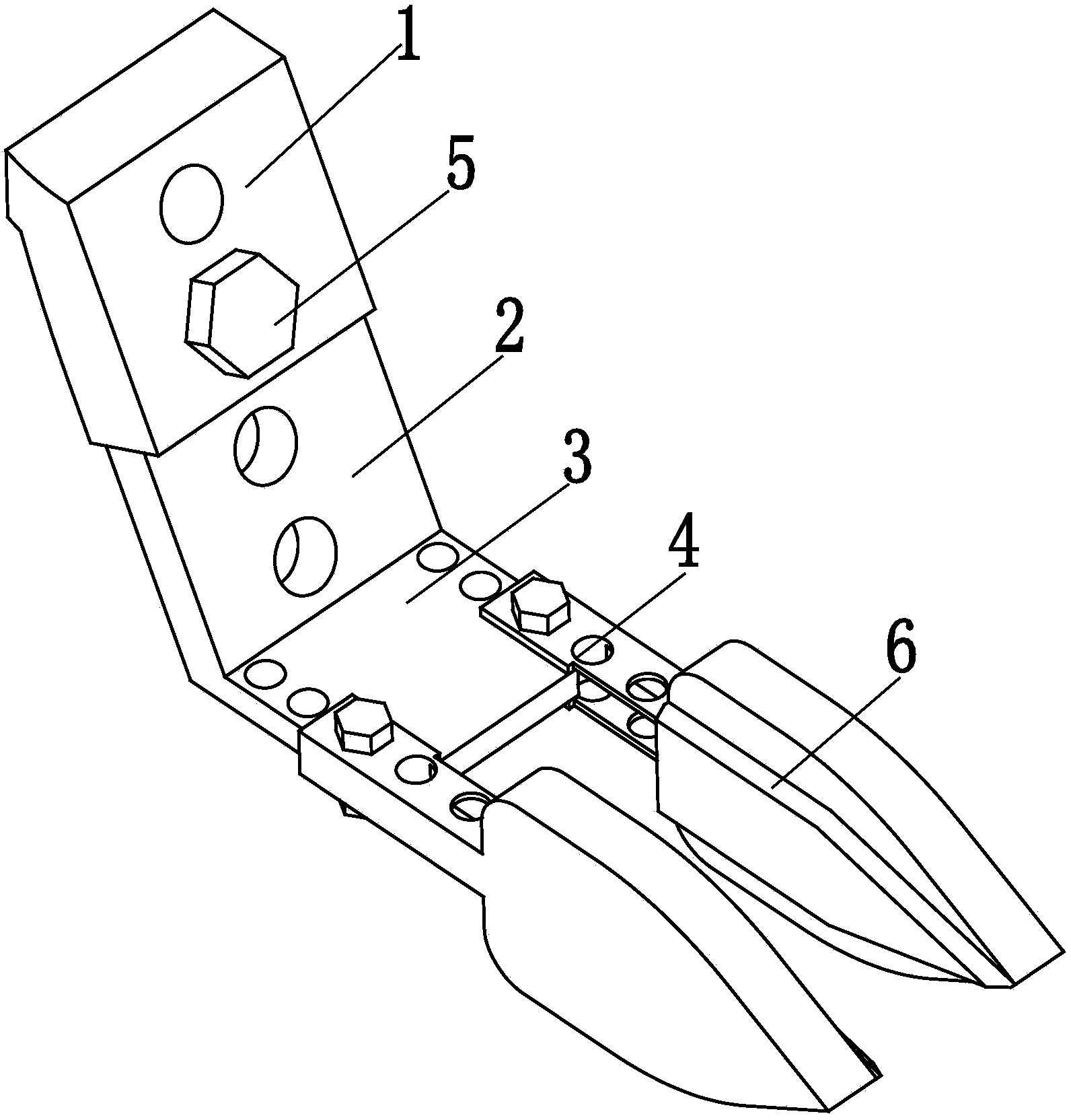 Breaking device for sweeping and breaking all-in-one machine