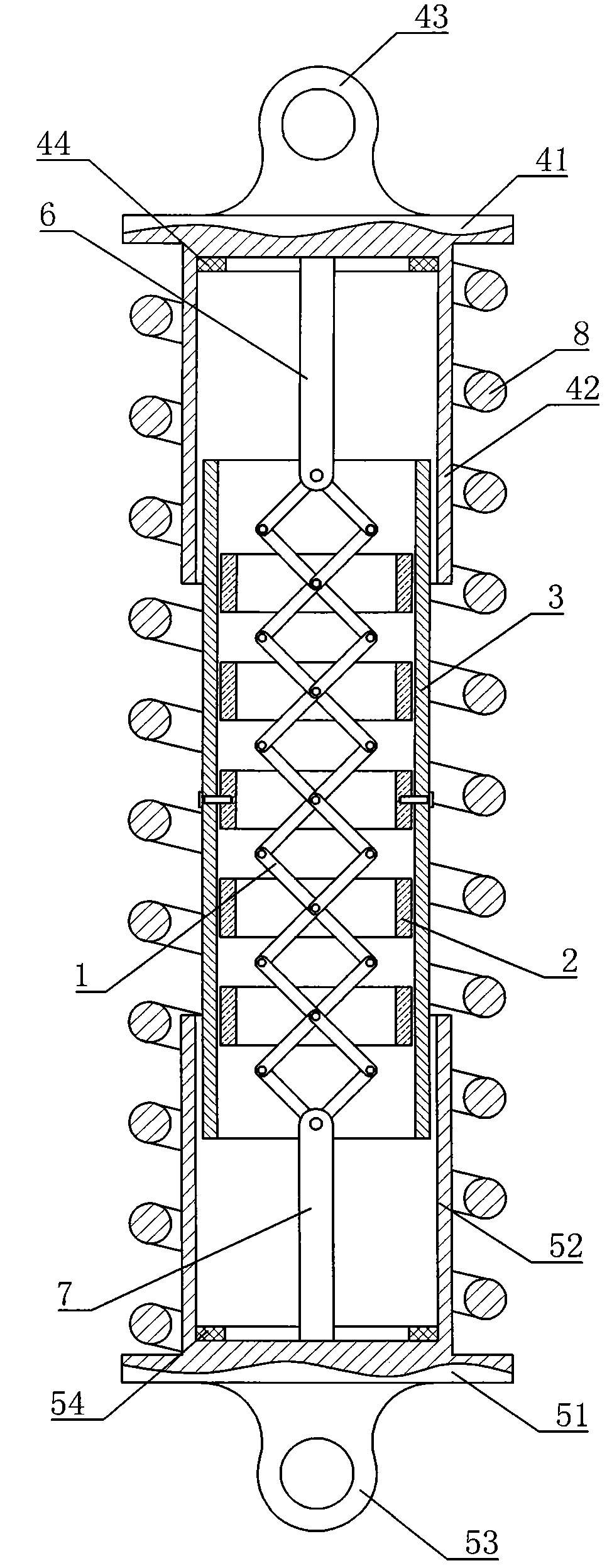 Stable-type damping device