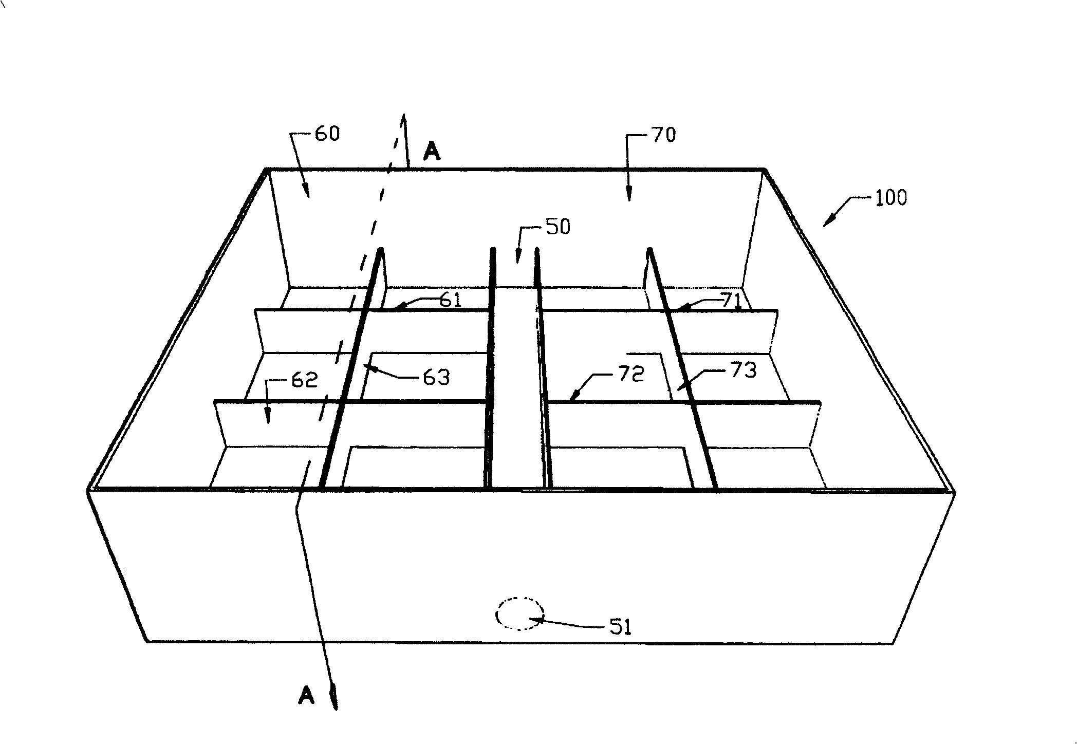 A receptacle for use in a green roof system and a green roof system thereof