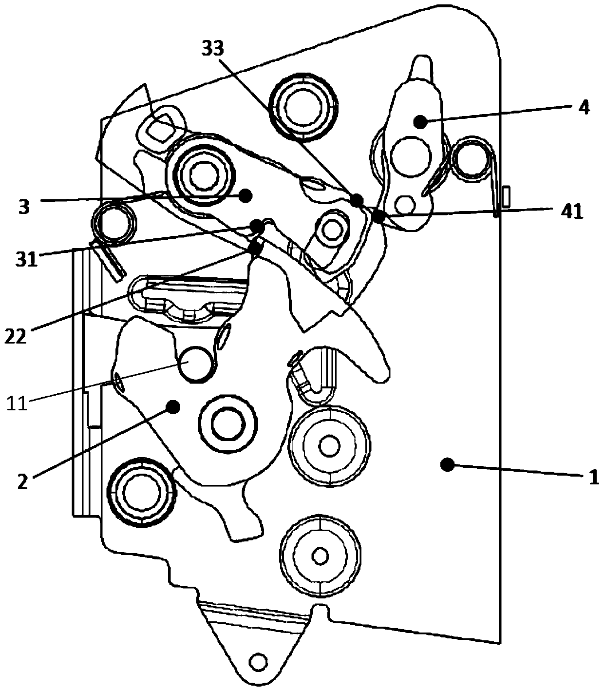 Automobile door lock mechanism