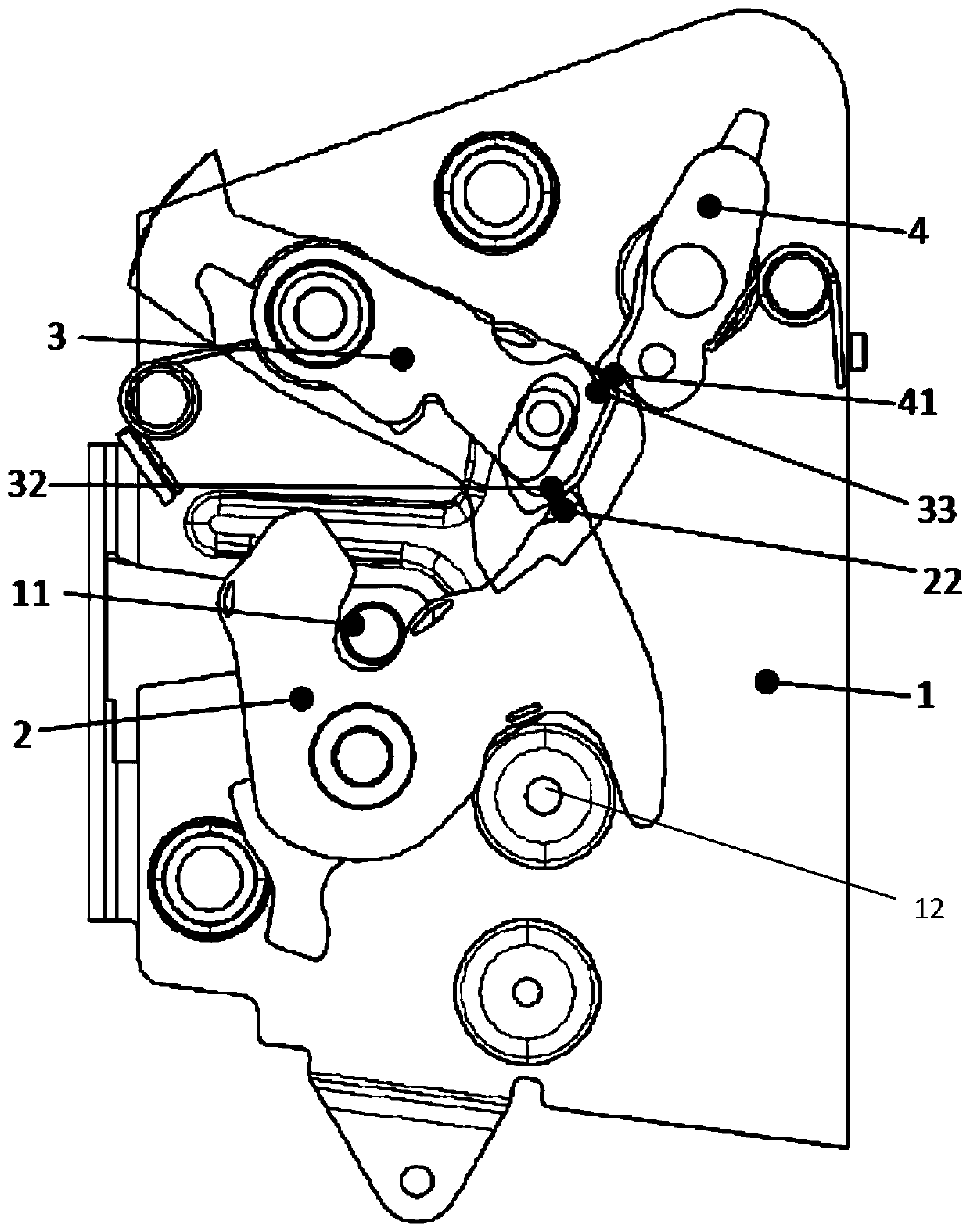 Automobile door lock mechanism