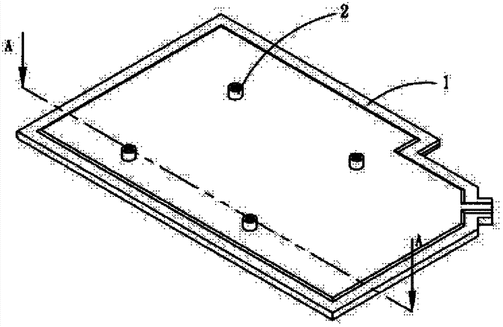 Fixing structure of radiating element