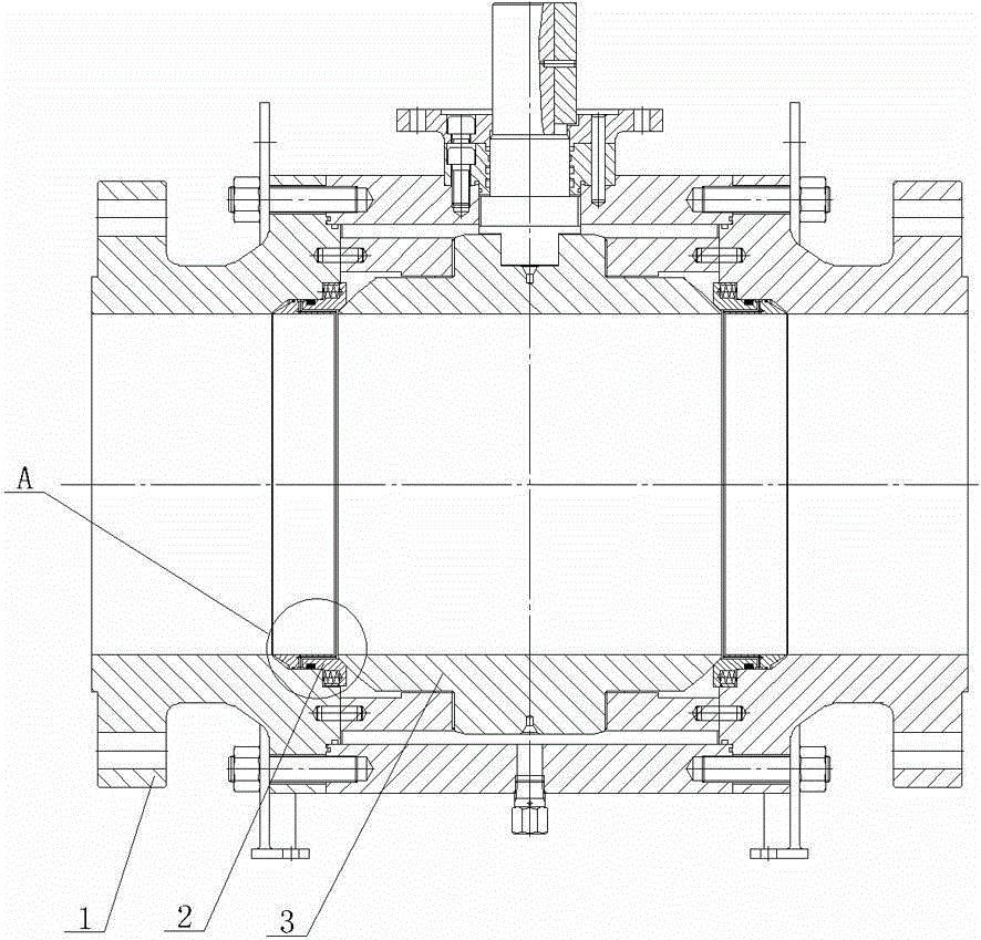 Ball valve with a valve seat having functions of auto-cleaning and dust proofing