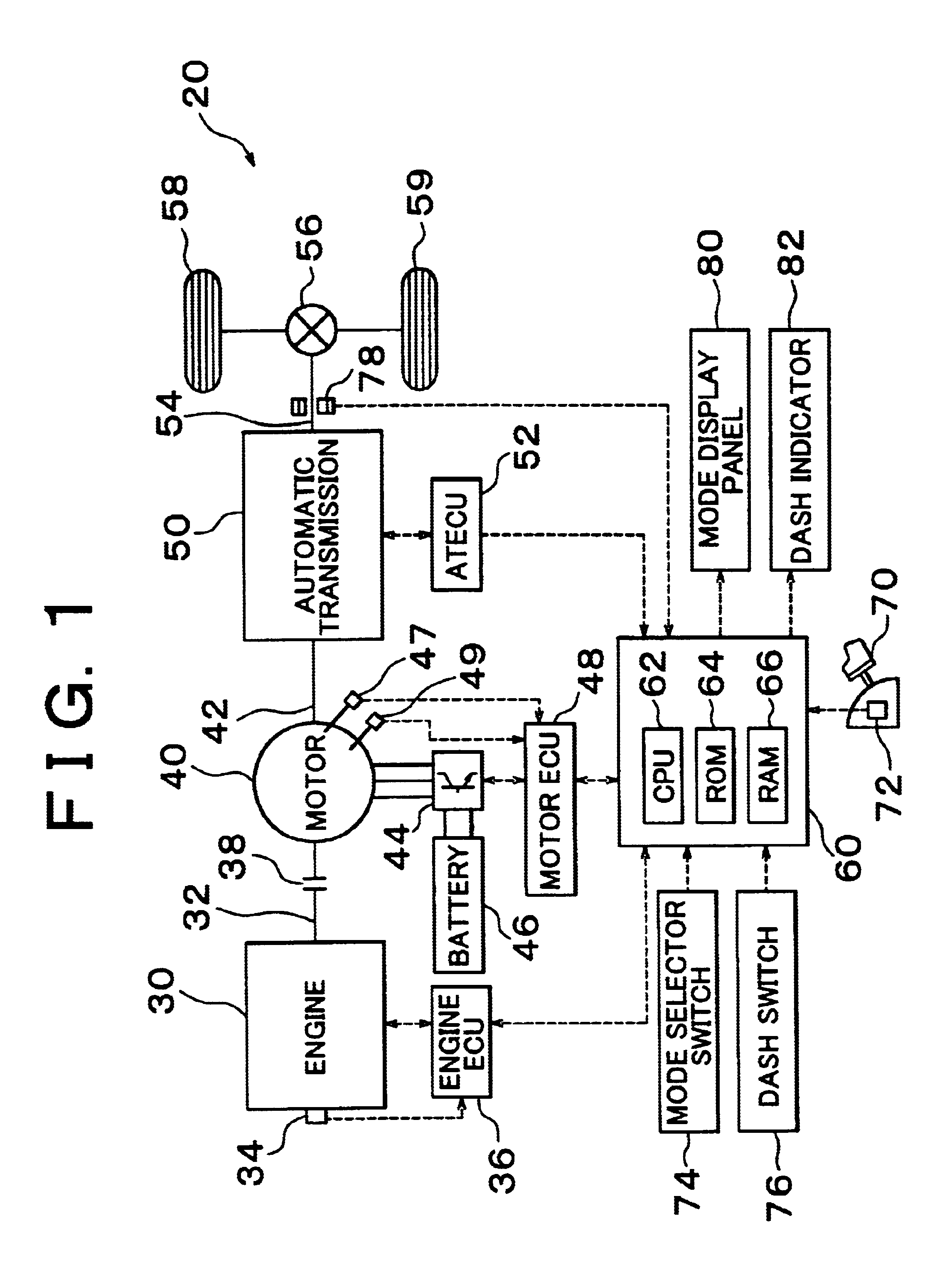 Power output apparatus using different torque and speed pattern characteristics and control method thereof