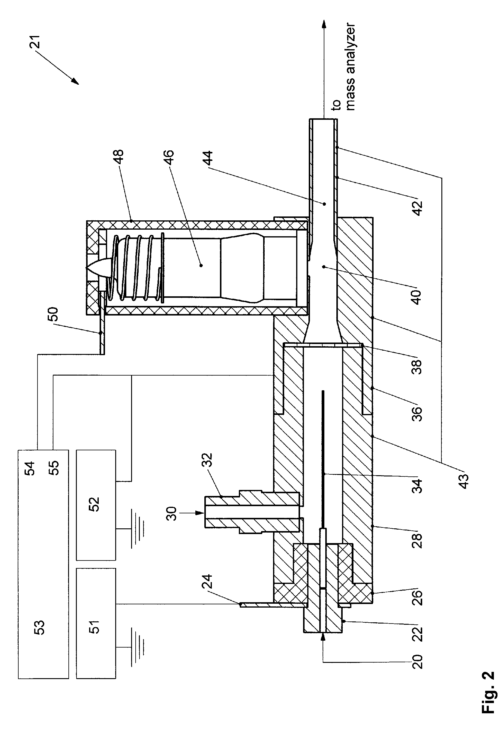 AP-ECD methods and apparatus for mass spectrometric analysis of peptides and proteins