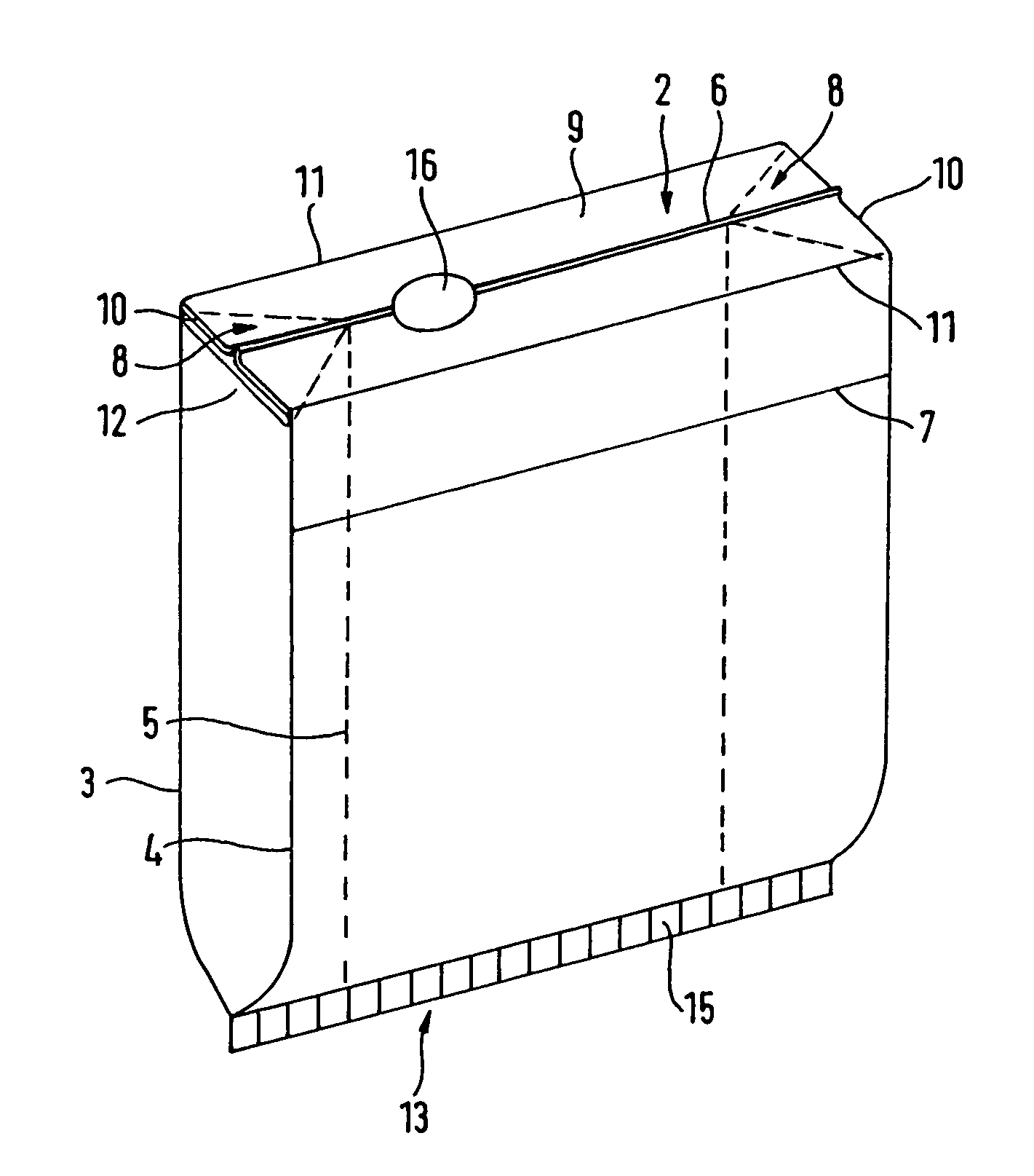 Filter bag and method for the production thereof