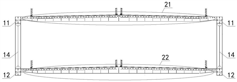 Ultra-wide truss bridge structure system and design method thereof