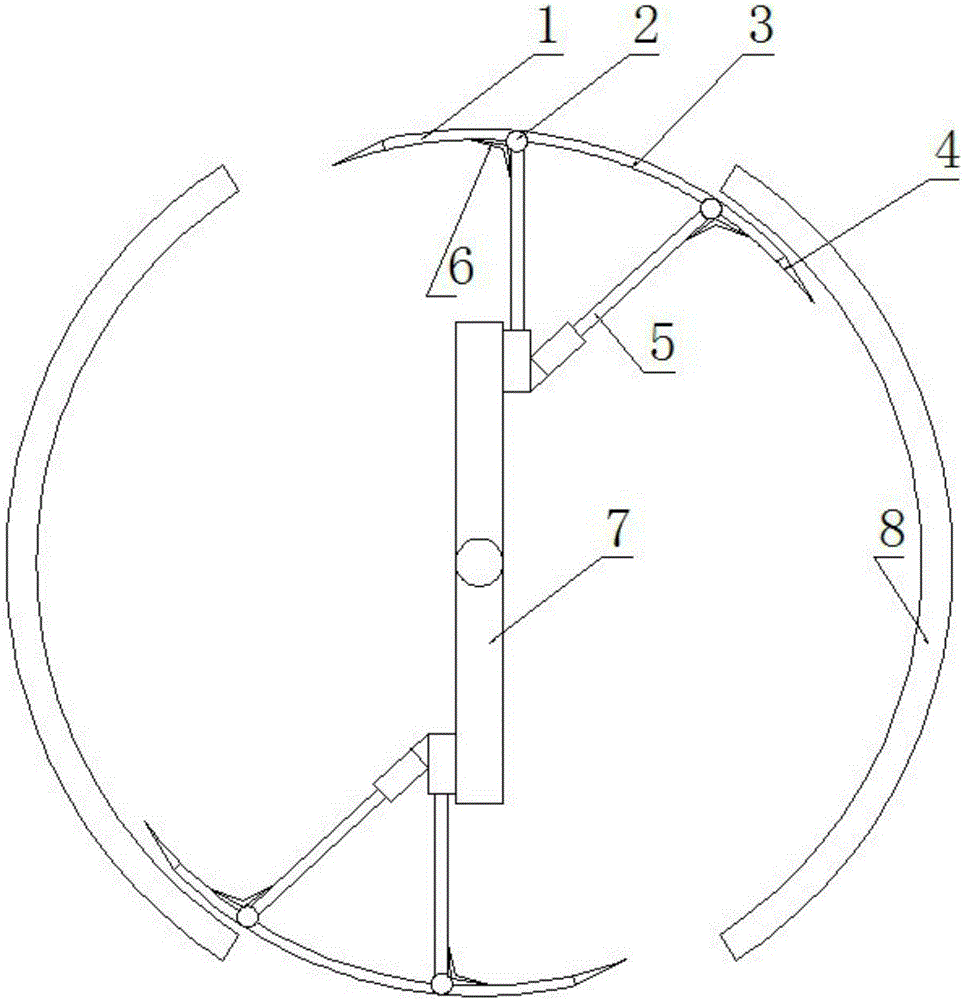 Moving wing reversely-folded type rotor wing door with secondary protection function