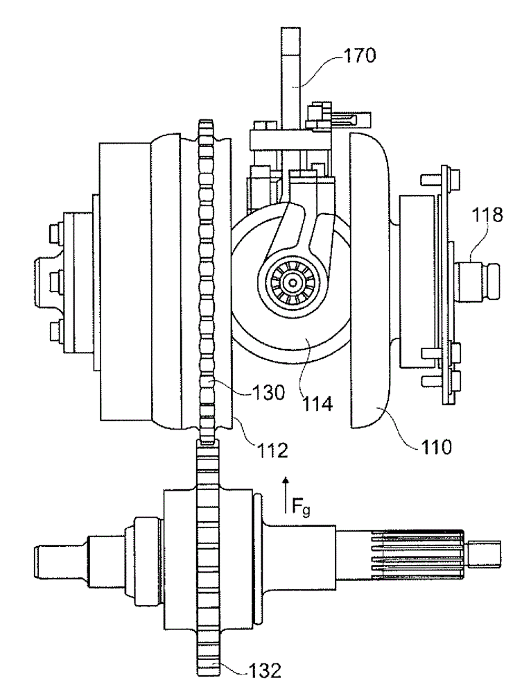 Hybrid drive train for a vehicle, vehicle, method of operation and retrofitting