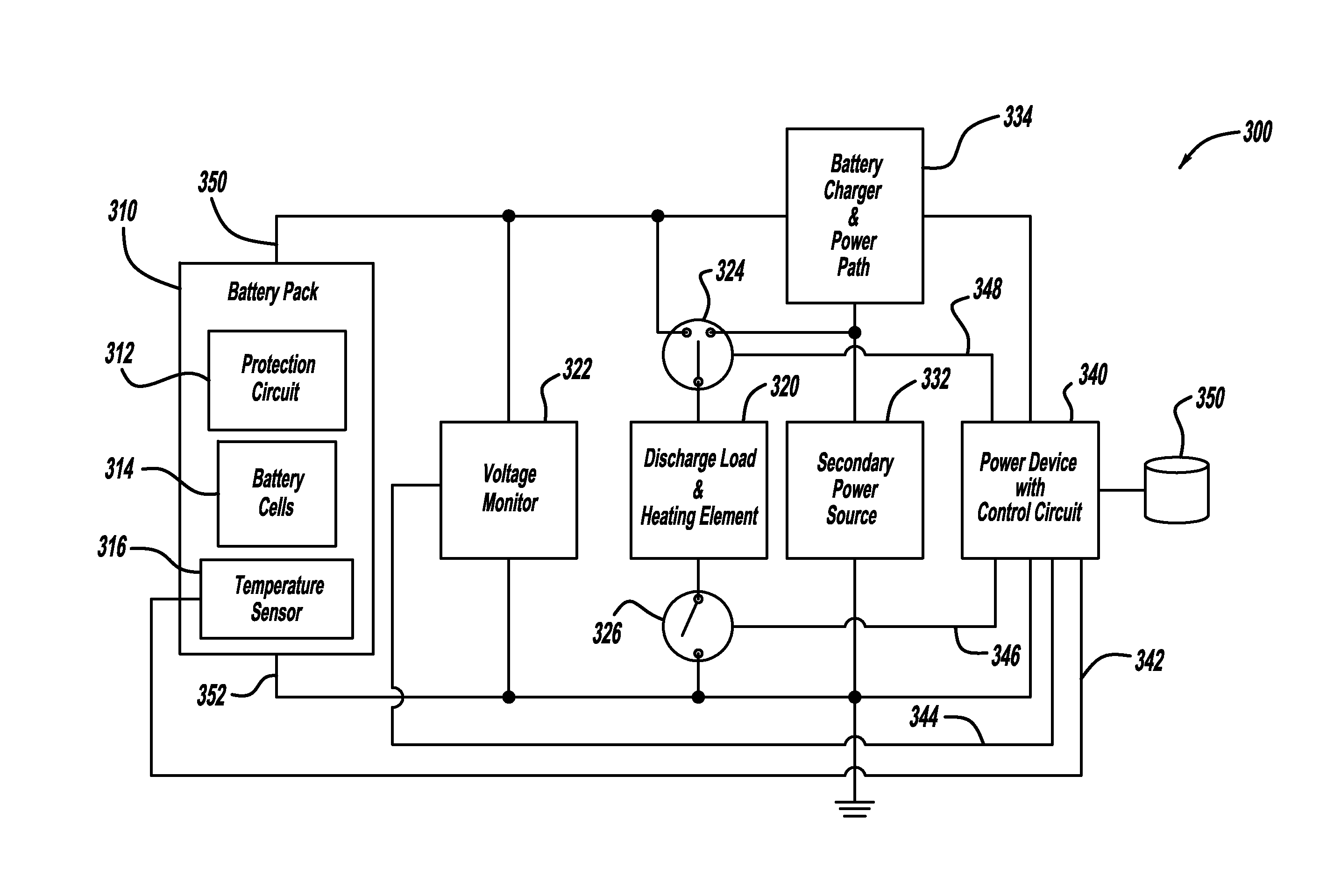 System for controlling battery conditions