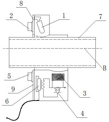 Pipeline type photoelectric water flow switch