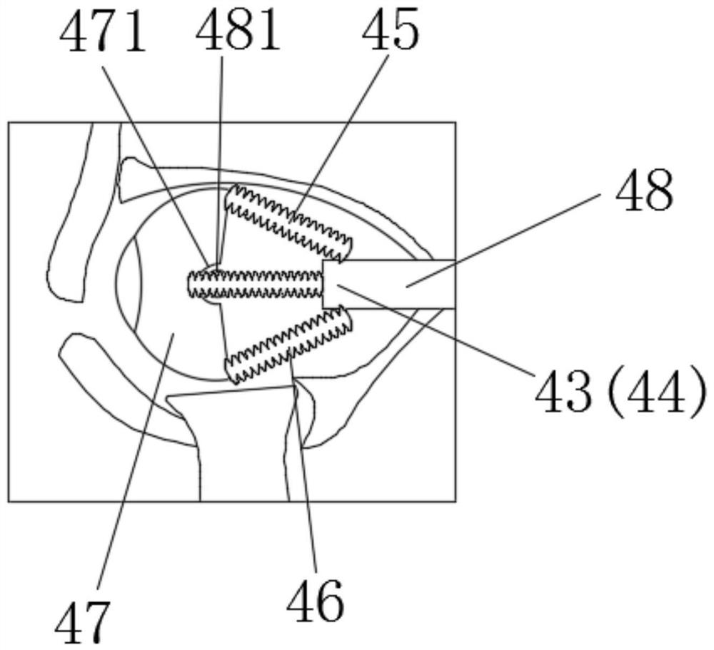 Eye movement control structure of robot and control system thereof