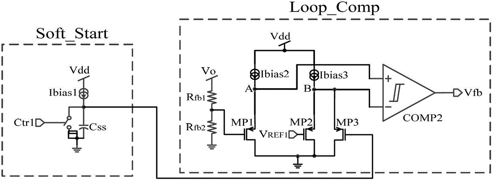 Soft starting circuit for voltage regulator