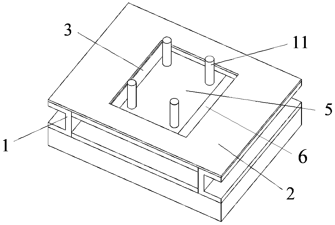 Mounting mold for precast beam wedge block and embedding bolts and construction method of mounting mold