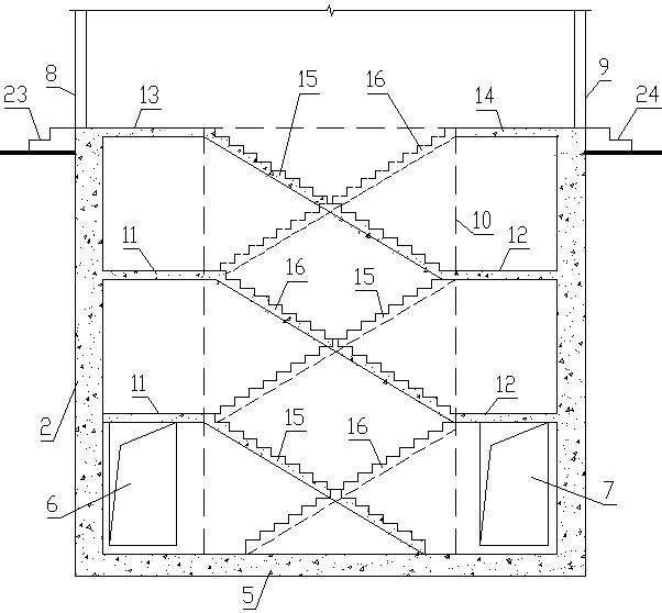 Beam-less and column-free staircase and its construction method
