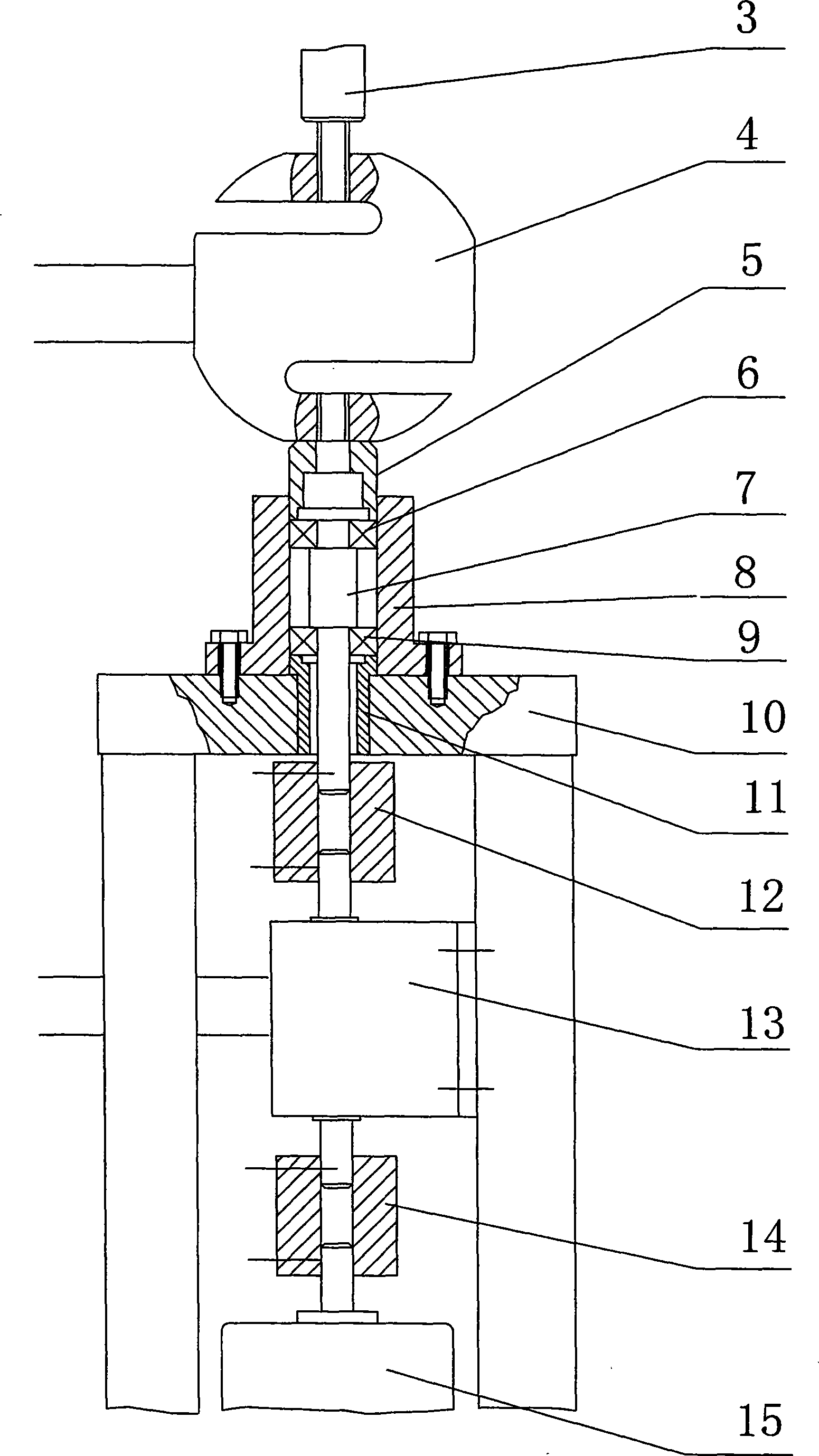 Measuring apparatus for frictional moment of bearing under different axial loads and rotation speeds