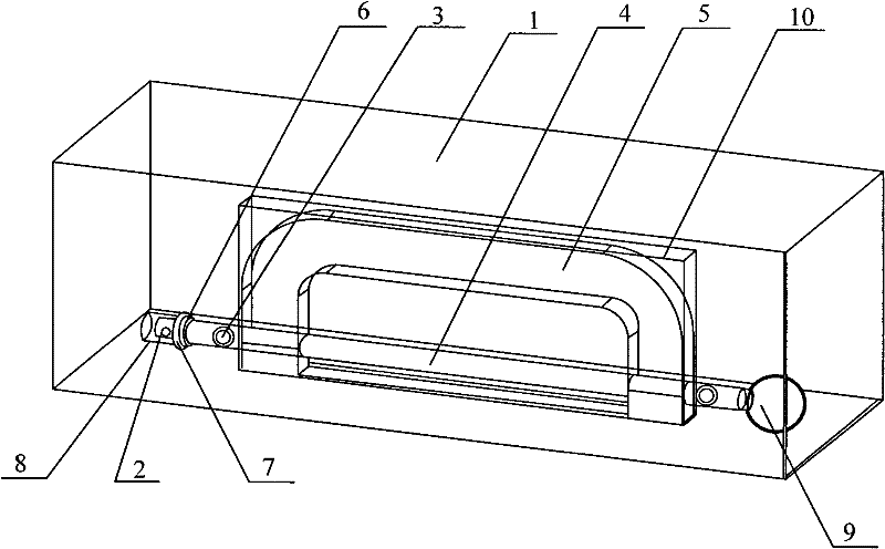Cesium-beam tube based on glass structure