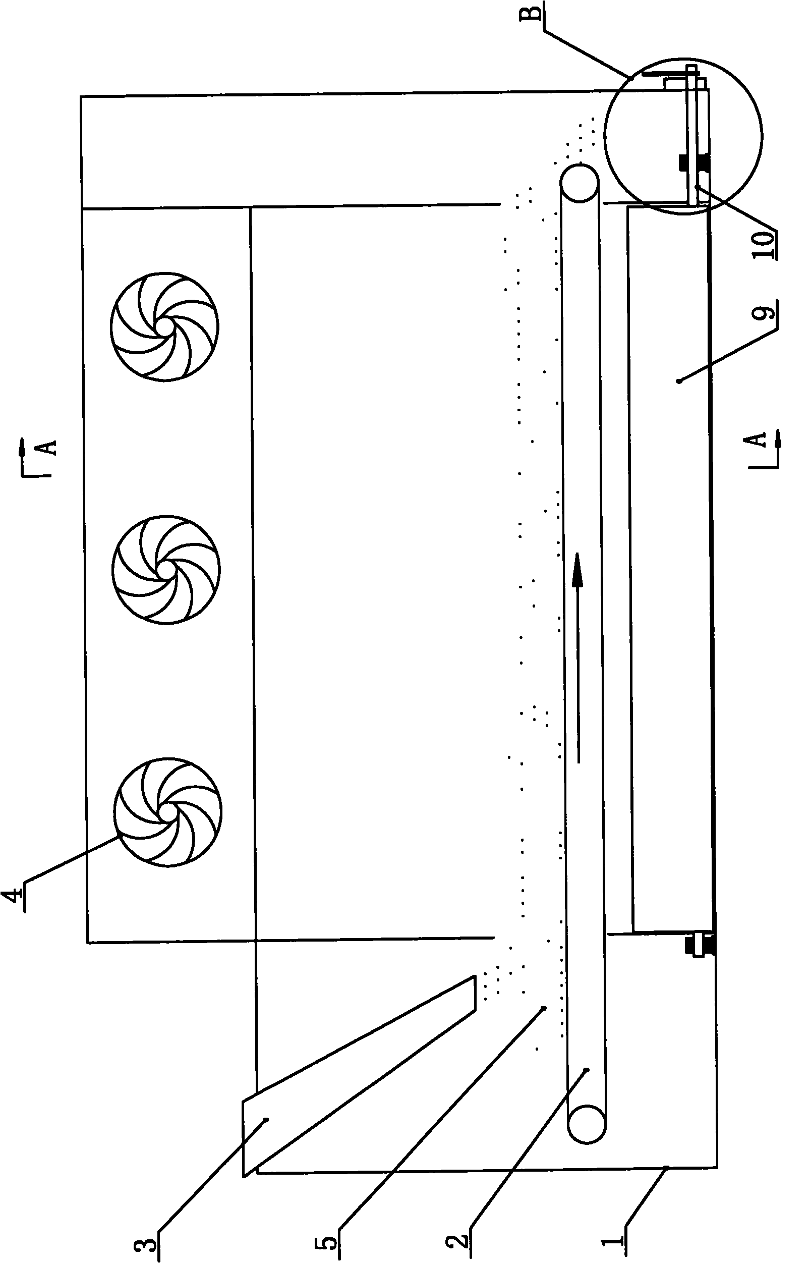 Belt type circulating dryer
