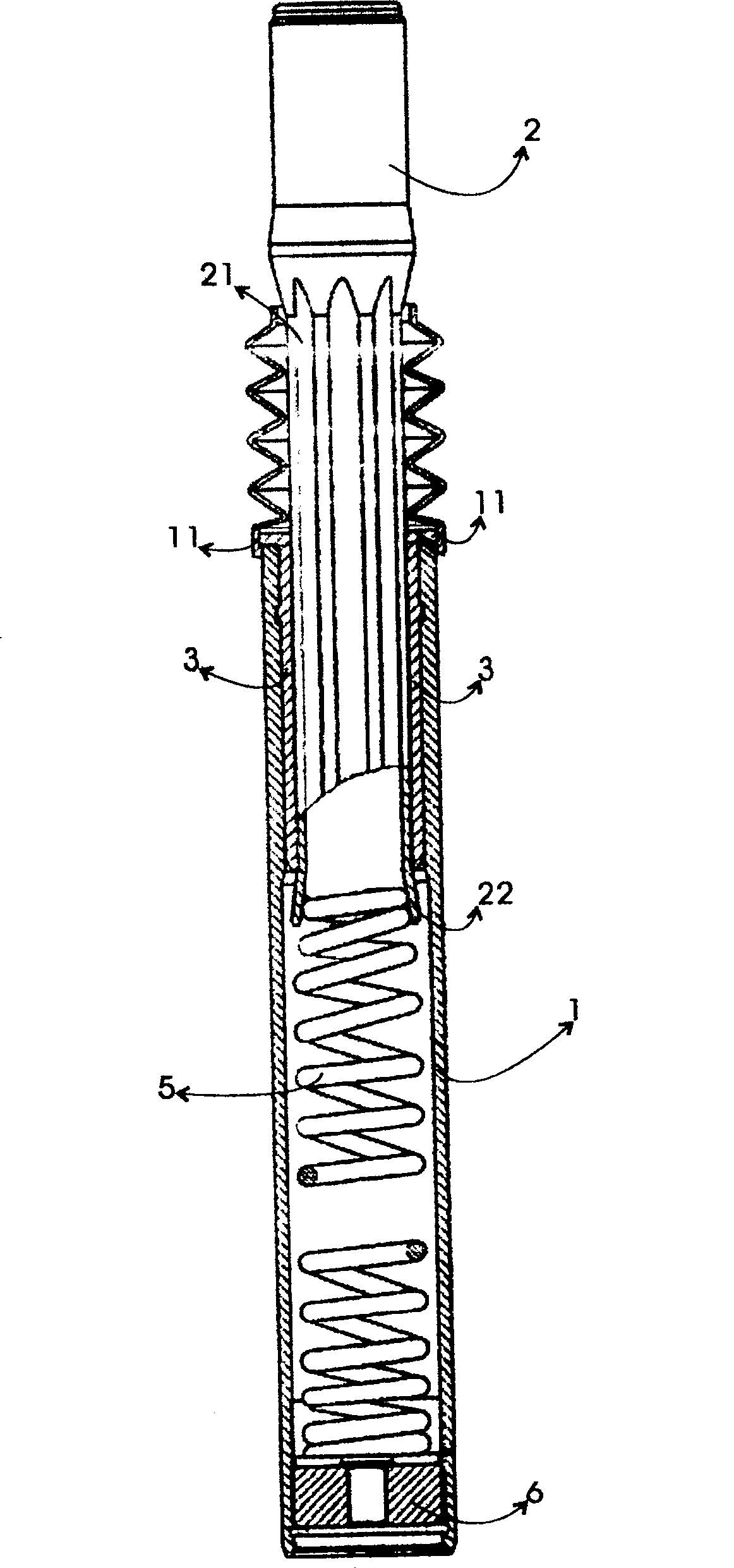 Shockproof seat tube production process