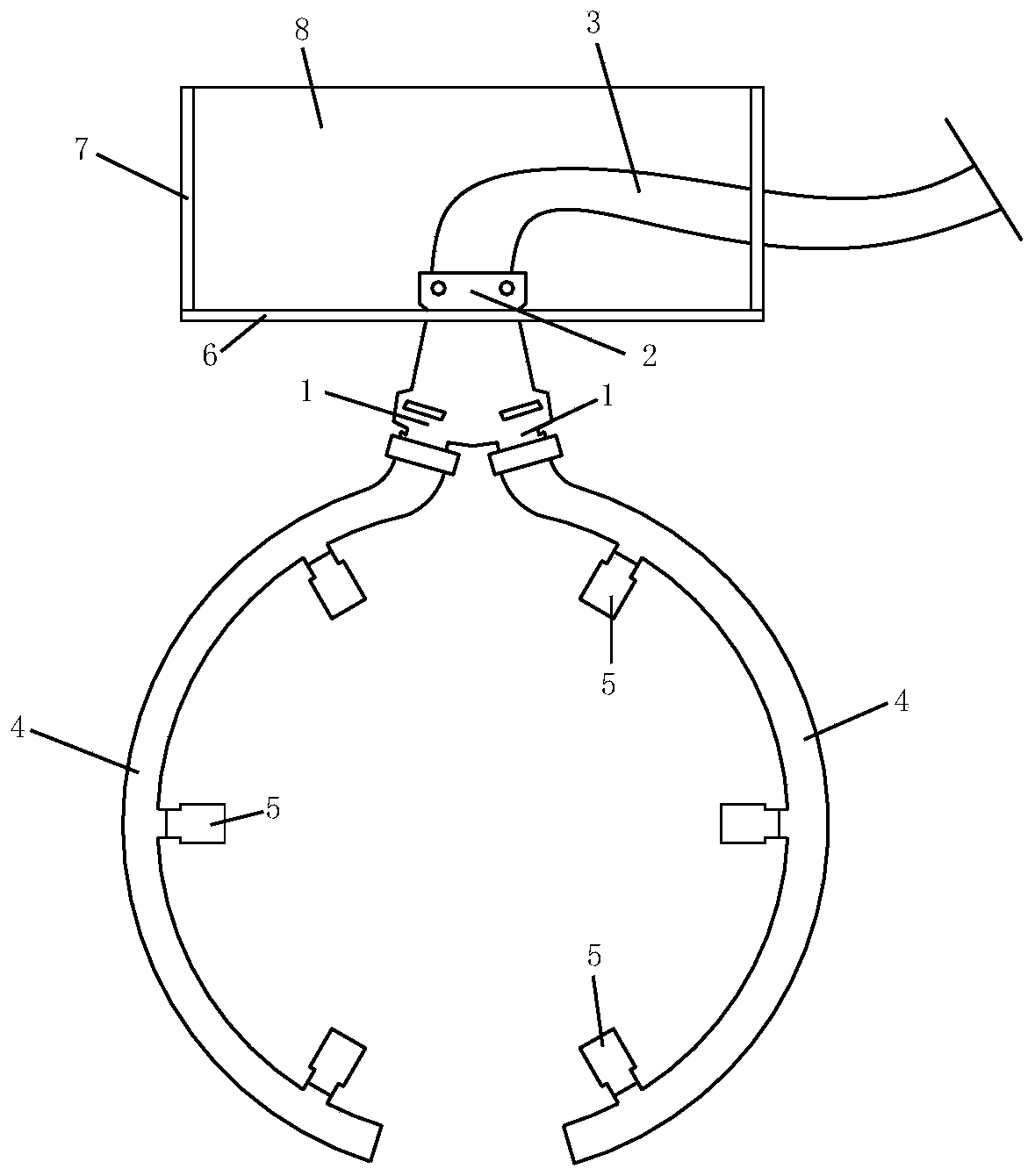 Annular mist spray dust removal device