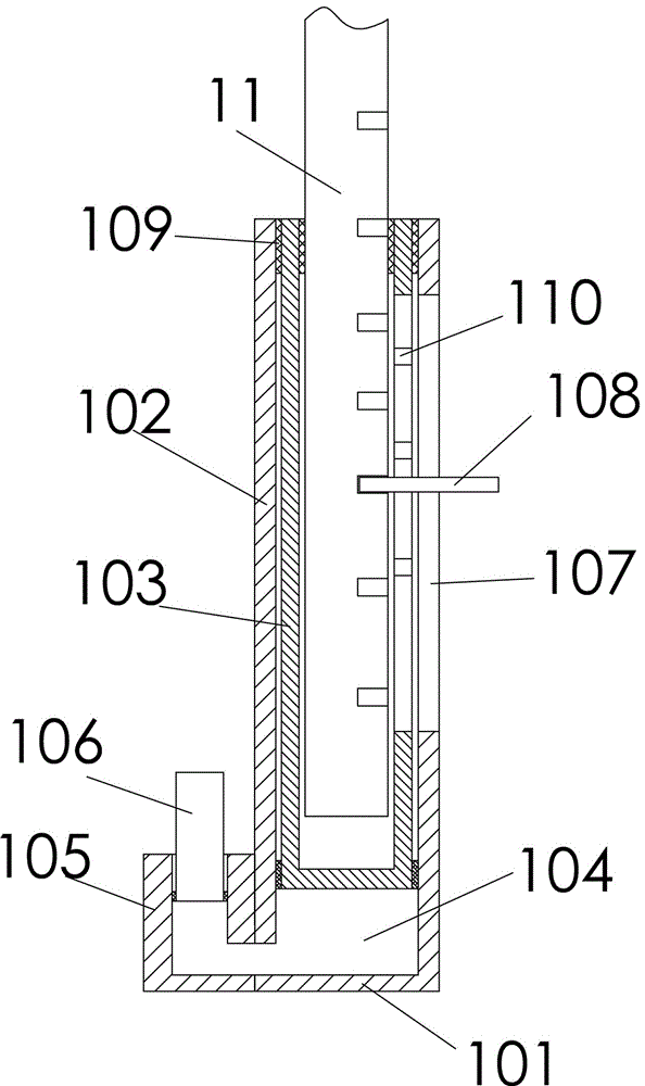 A new type of perforated frame supporting jacking structure