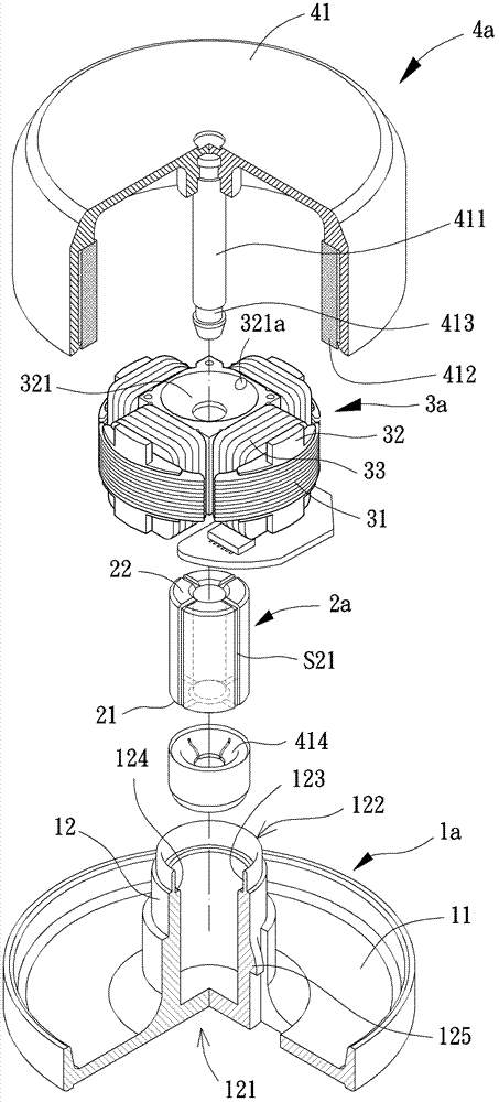 Motor with oil storage function