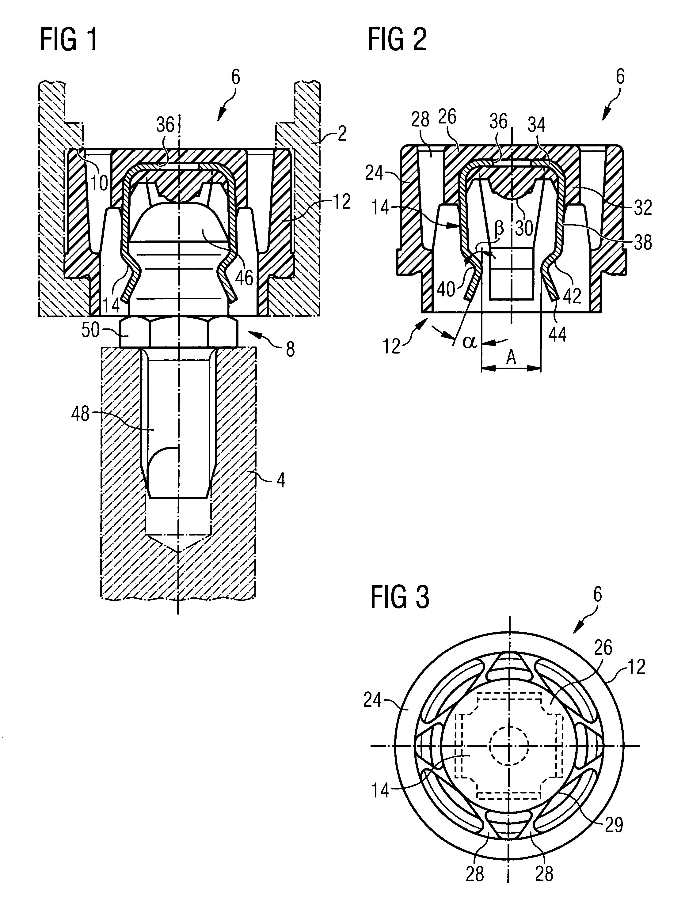 Snap-in coupling comprising a spring clamp