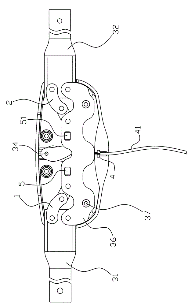Folding device for game bed protection rod