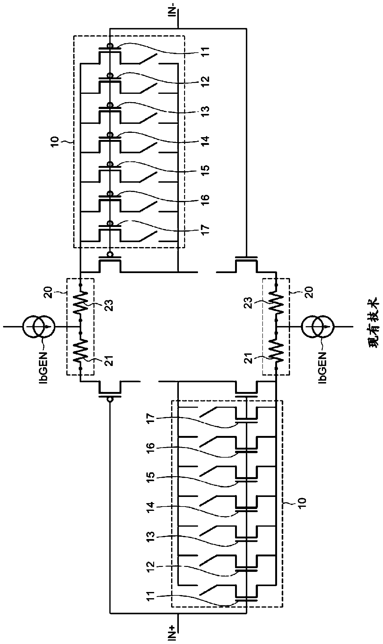 Method for Biasing Outputs of a Folded Cascode Stage in a Comparator and Corresponding Comparator