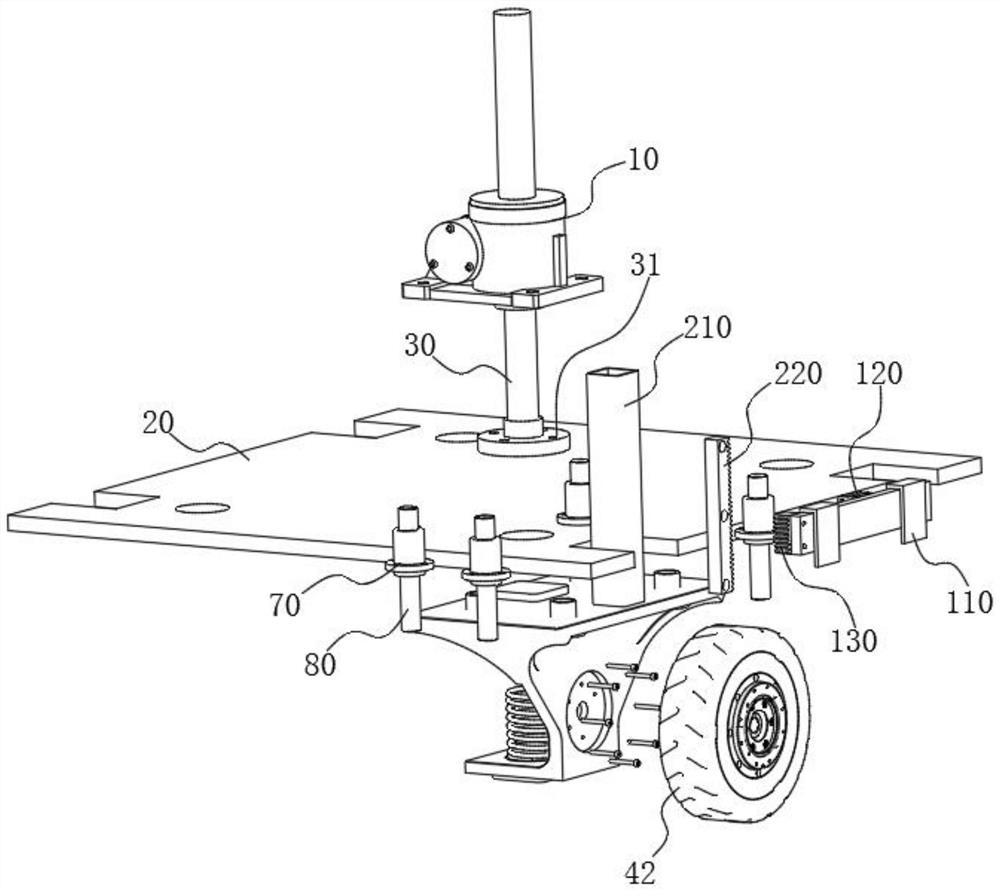 Suspension device, movable chassis and robot
