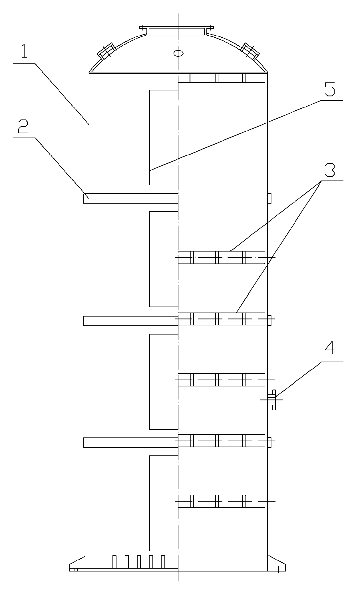 Drying adsorption tower convenient for maintenance