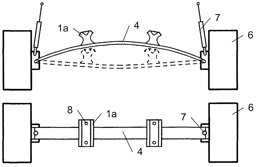 Leaf spring with a rigidly connecte elastic body for a vehicle