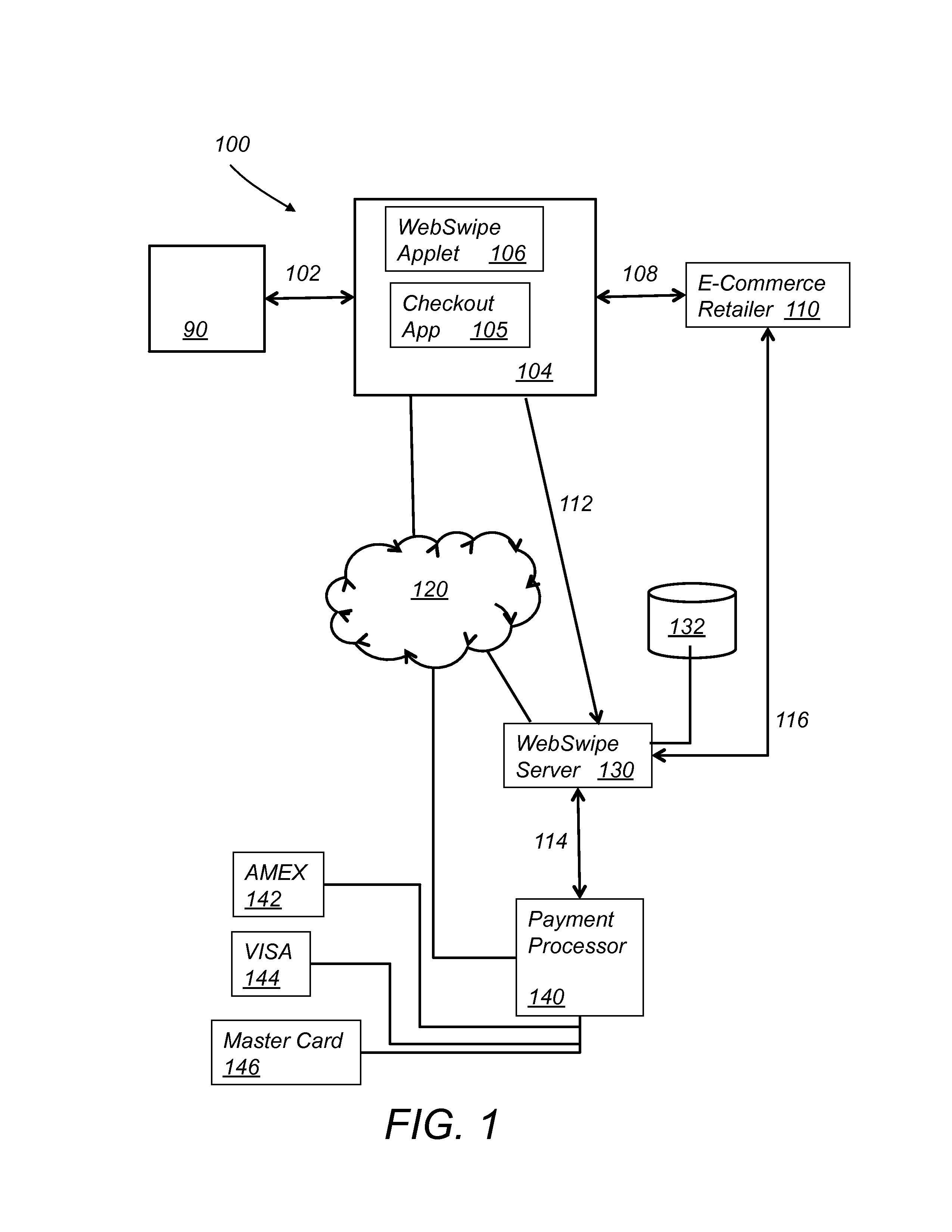 System and method for an authenticating and encrypting card reader