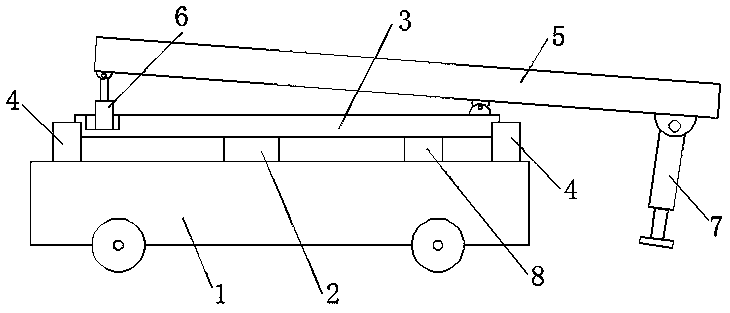 Movement device for transplanting large trees of gardens