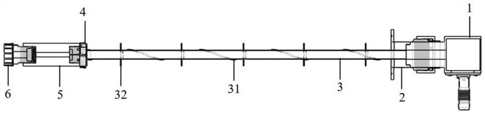Electrical measurement sample rod for piston type pressure bag