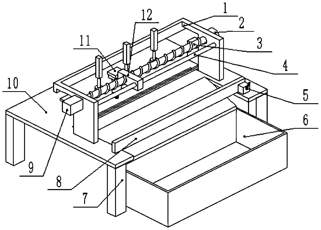 A ceramic tile cutting device for construction engineering