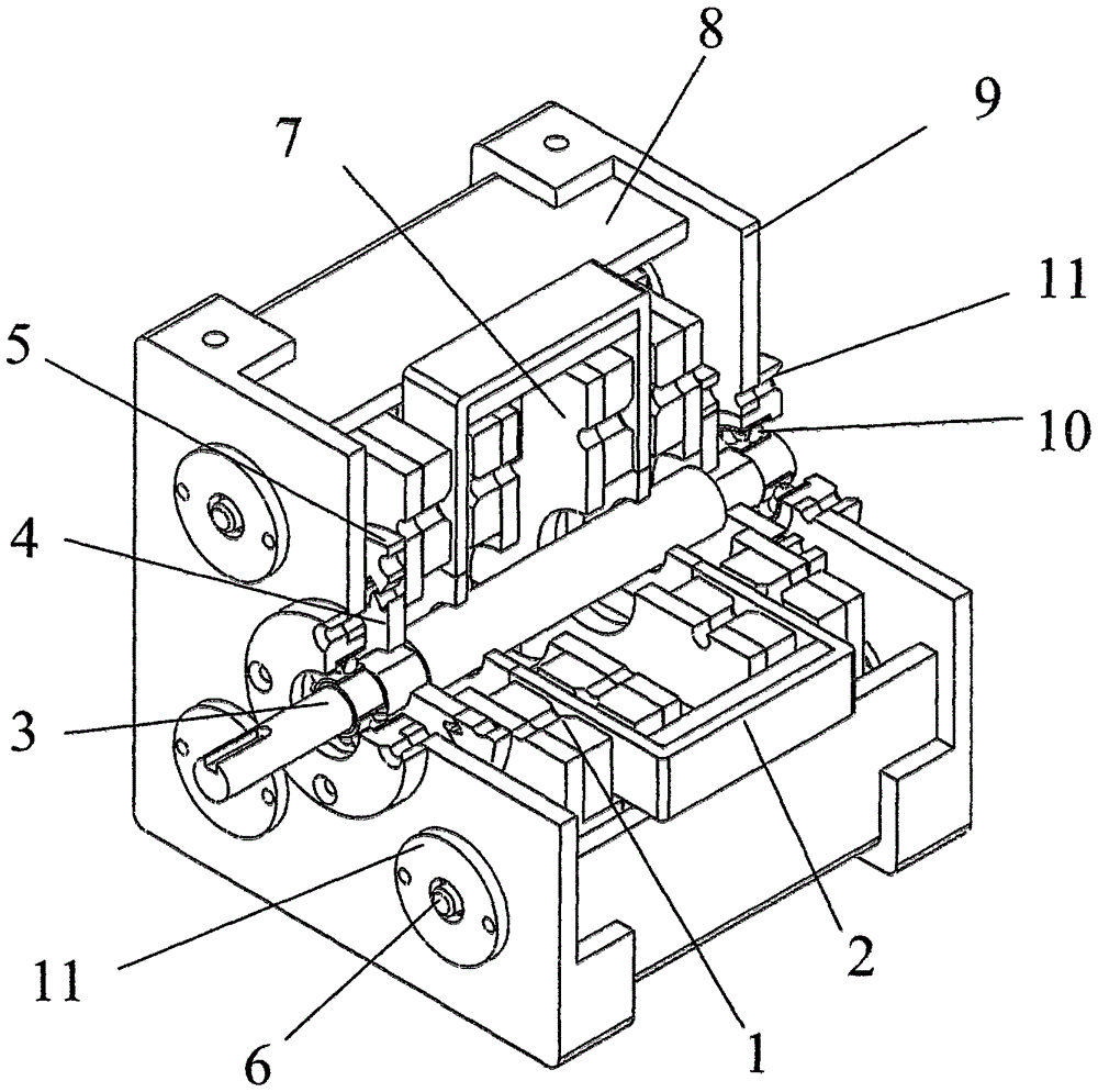 A permanent magnet translational meshing motor